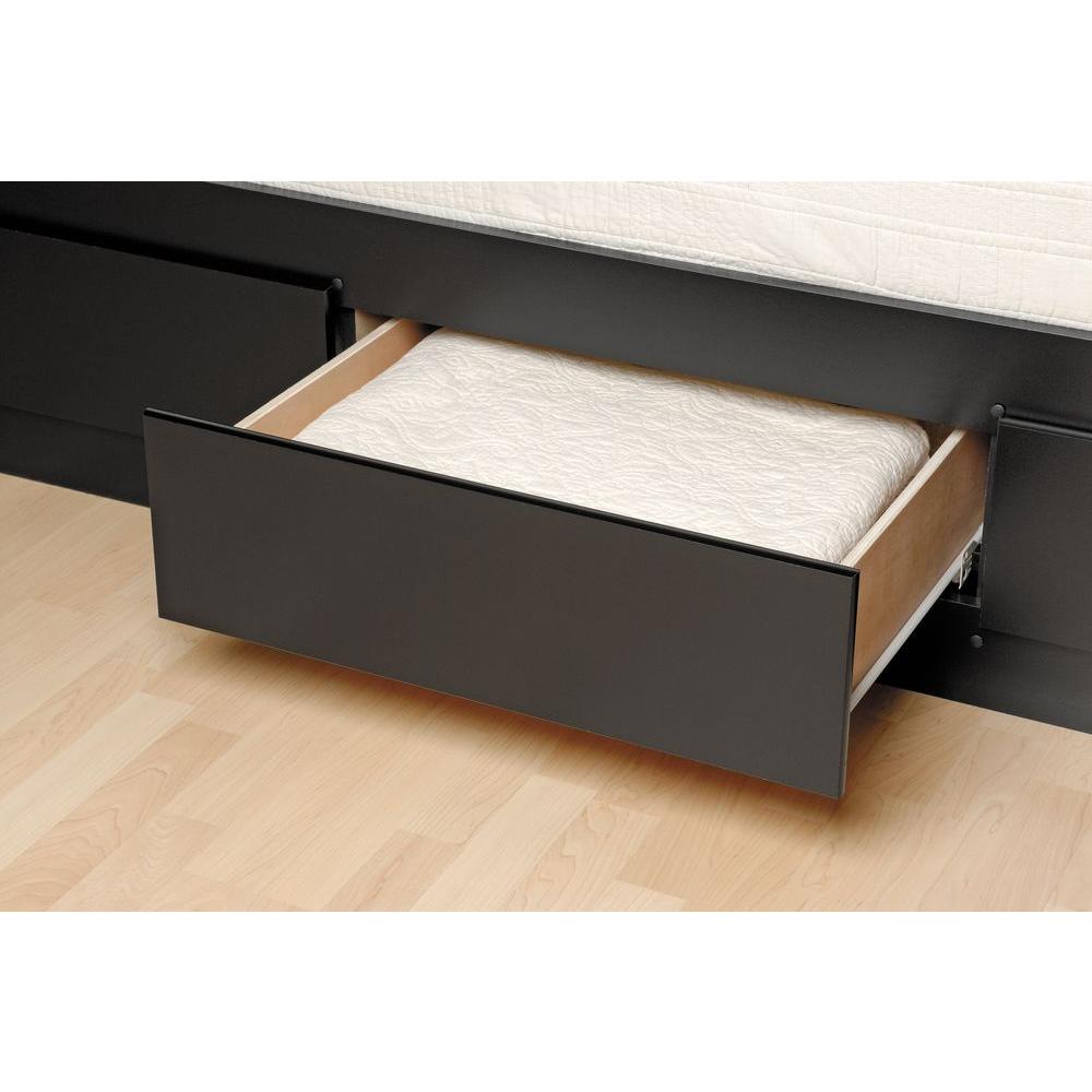 Prepac Queen Wood Storage Bed Bbq 6212 K The Home Depot