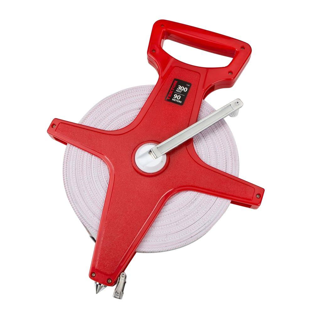 TEKTON 300 ft. (90 m) Fiberglass Tape Measure7240 The Home Depot