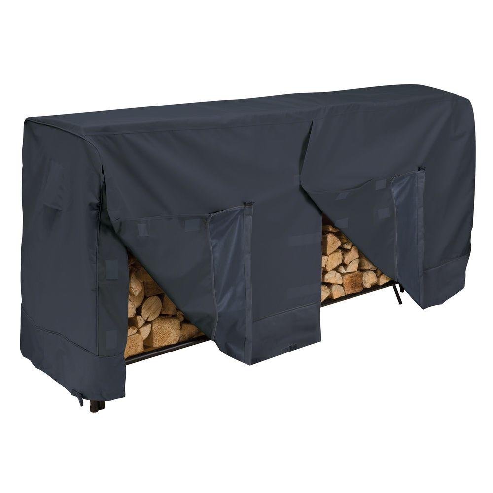 Firewood Racks Outdoor Heating The Home Depot 8 Ft Firewood Log Rack Cover