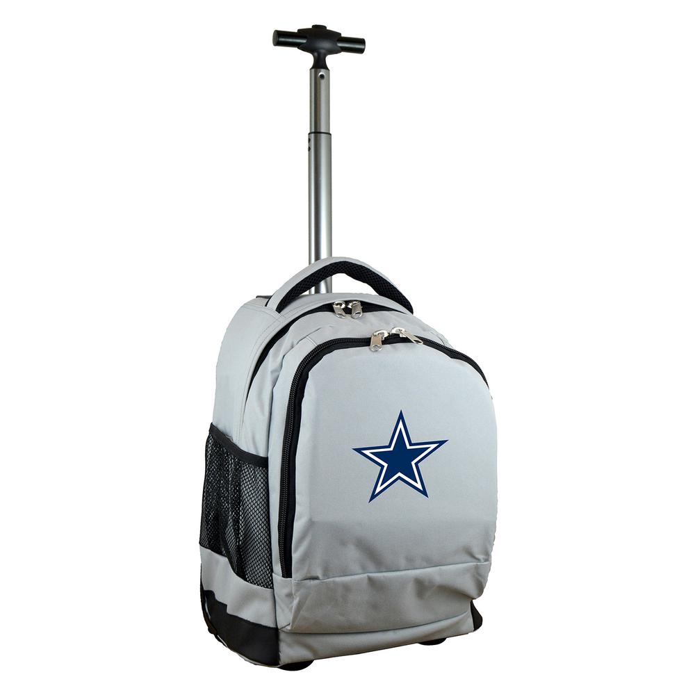 Denco NFL Dallas Cowboys 19 in. Gray Wheeled Premium BackpackNFDCL780