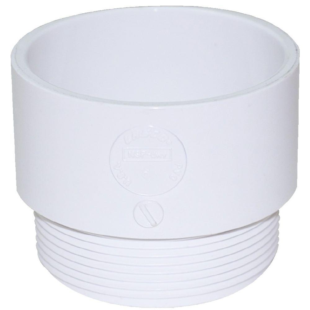 Charlotte Pipe Vassallo 11/4 in. PVC Hub x Hub Male PTrap Adapter