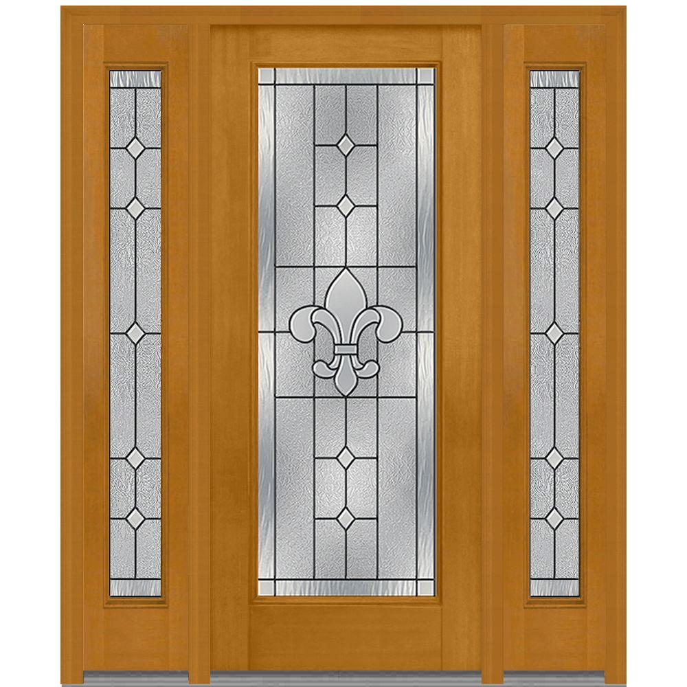 MMI Door 64.5 In. X 81.75 In. Carrollton Decorative Glass Full Lite ...