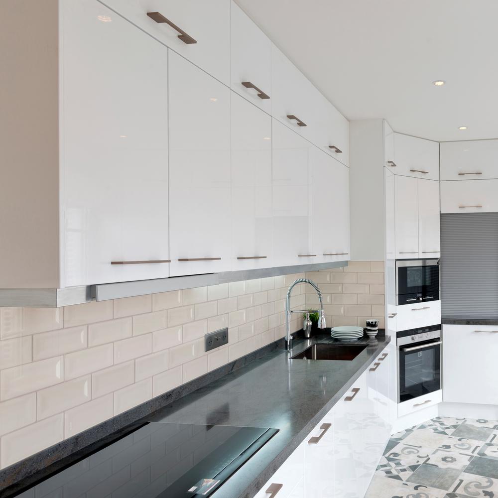 Msi Reversed Bevel Gray 3 In X 6 In Glazed Ceramic Wall Tile