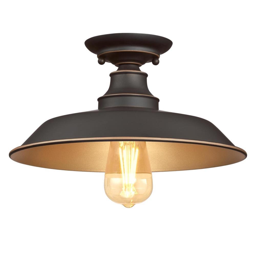 Westinghouse Iron Hill 12 In 1 Light Oil Rubbed Bronze With Highlights Semi Flush Mount Westinghouse Iron Hill 12 In 1 Light Oil Rubbed Bronze With Highlights Semi Flush Mount