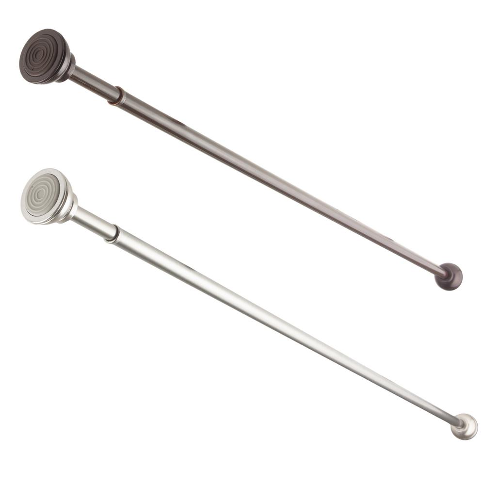 EMOH 7/16" Dia Adjustable 24" to 36" Decorative Spring Tension Rod in