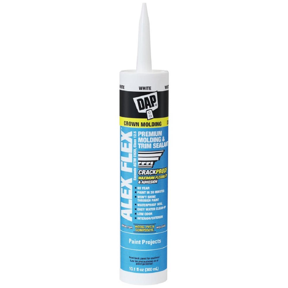 Dap Alex Flex 10 1 Oz White Premium Molding And Trim Sealant