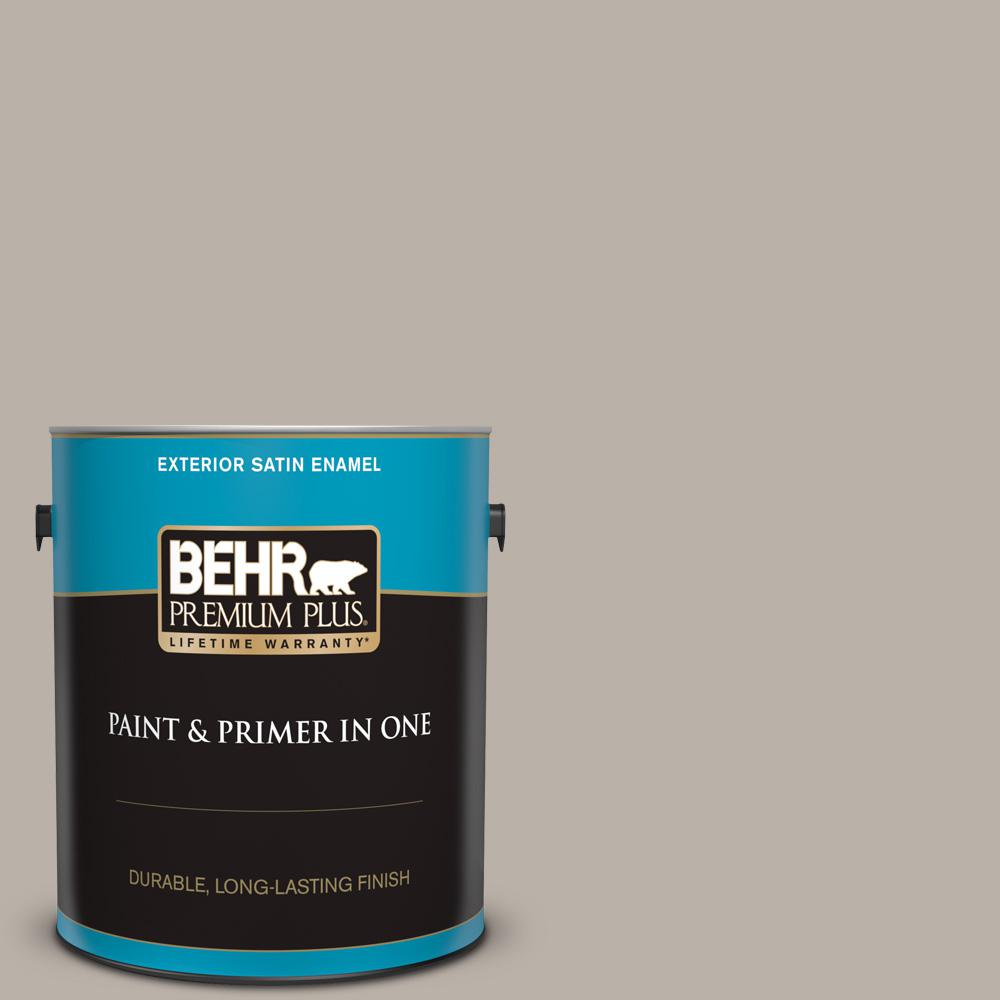 BEHR Premium Plus 1 Gal. #MQ2-55 Park Avenue Satin Enamel Exterior ...