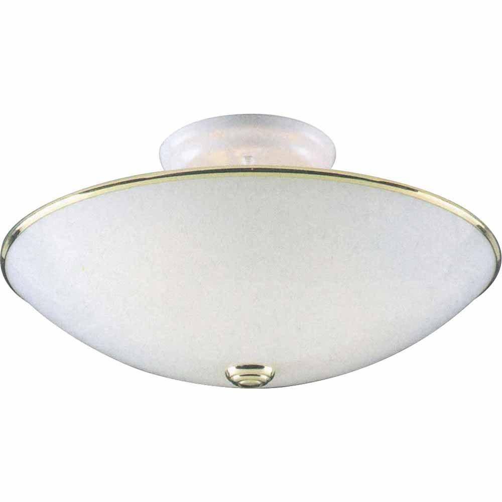 Polished Brass Flush Ceiling Lights Pranksenders Incandescent Ceiling Flushmount Filament Design Lenor 3 Light Polished Brass And White