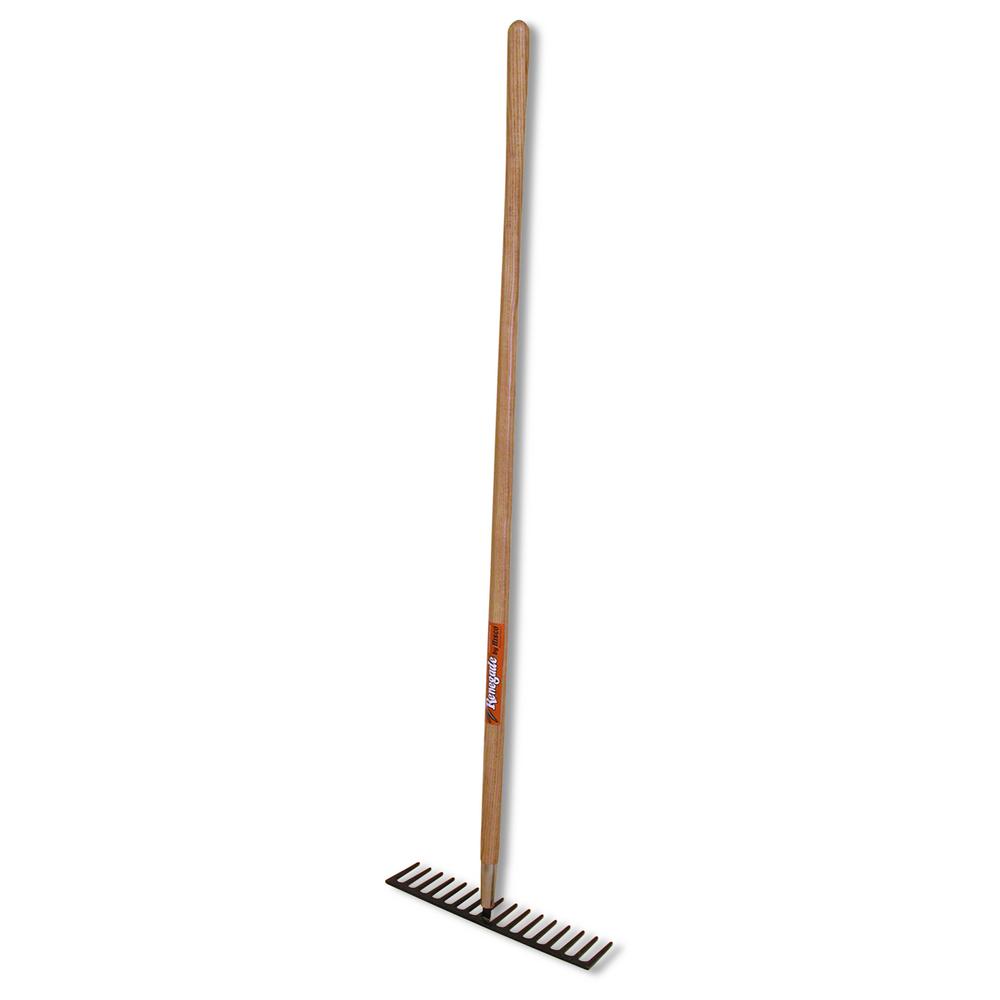 Hisco 16.75 inch Tine Level Head Rock Rake with Forged Head and 60 inch Ash Wood... by Hisco