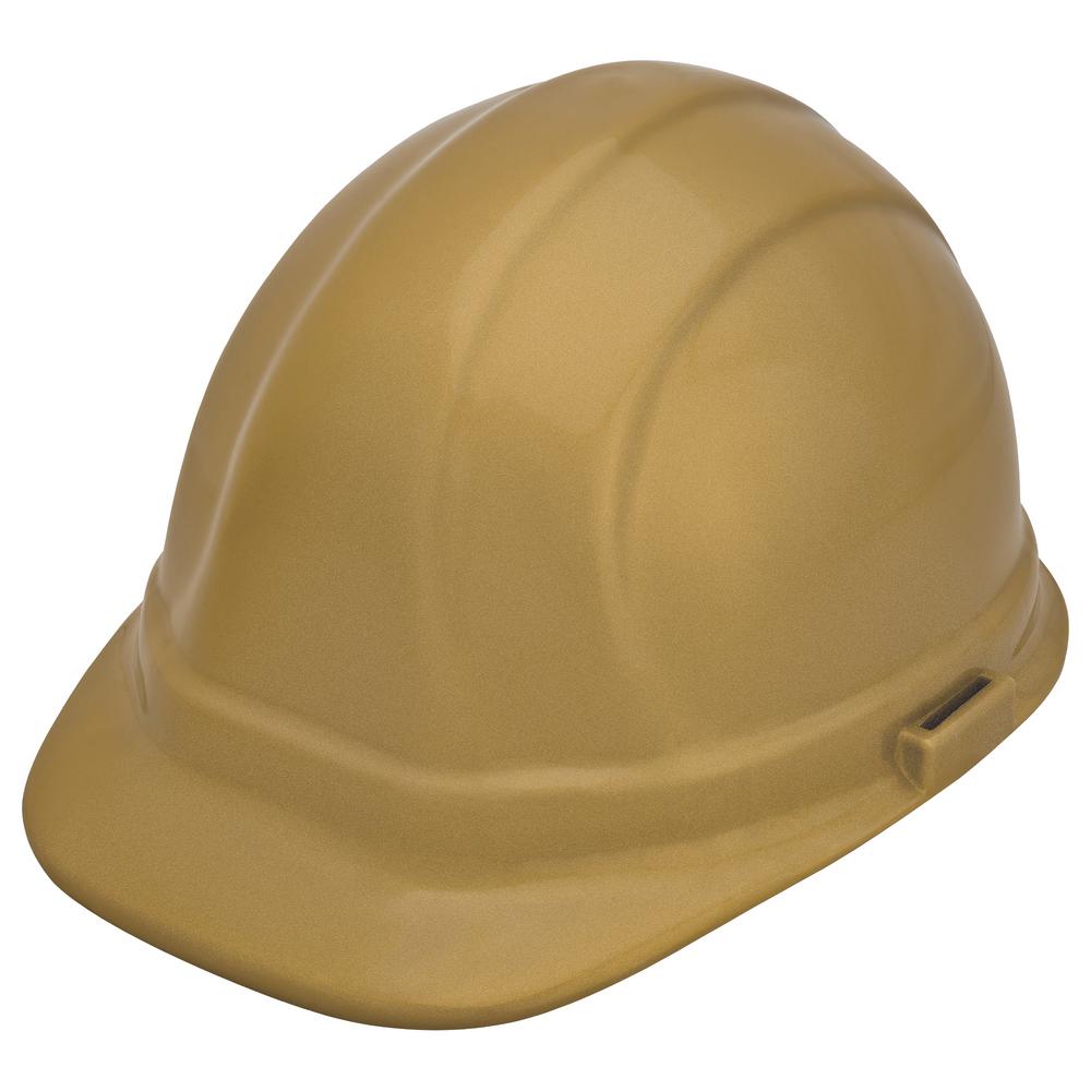 gold full brim hard hat