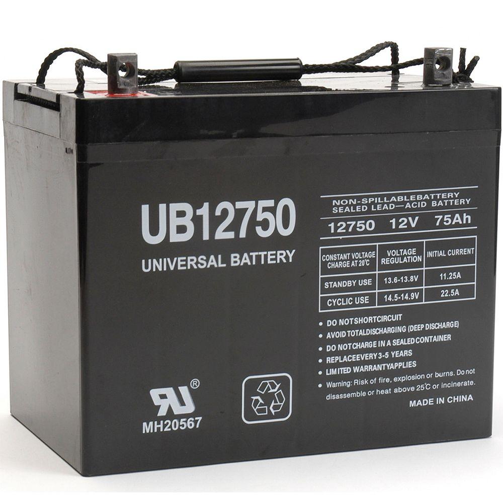 Upg 12 Volt 75 Ah Z1 Terminal Agm Battery Gr Ub12750 Group 24