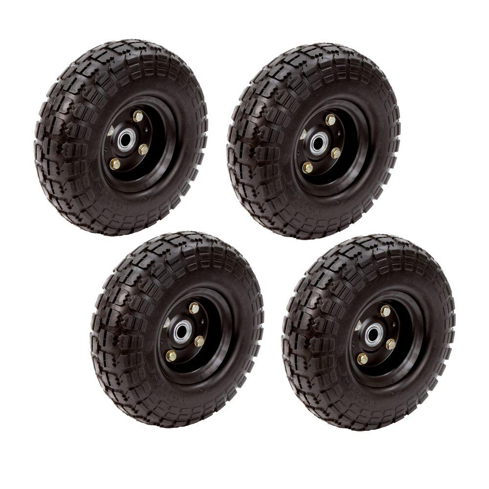 10 Never Flat Airless Solid Wheels Cart Equipment Replacement