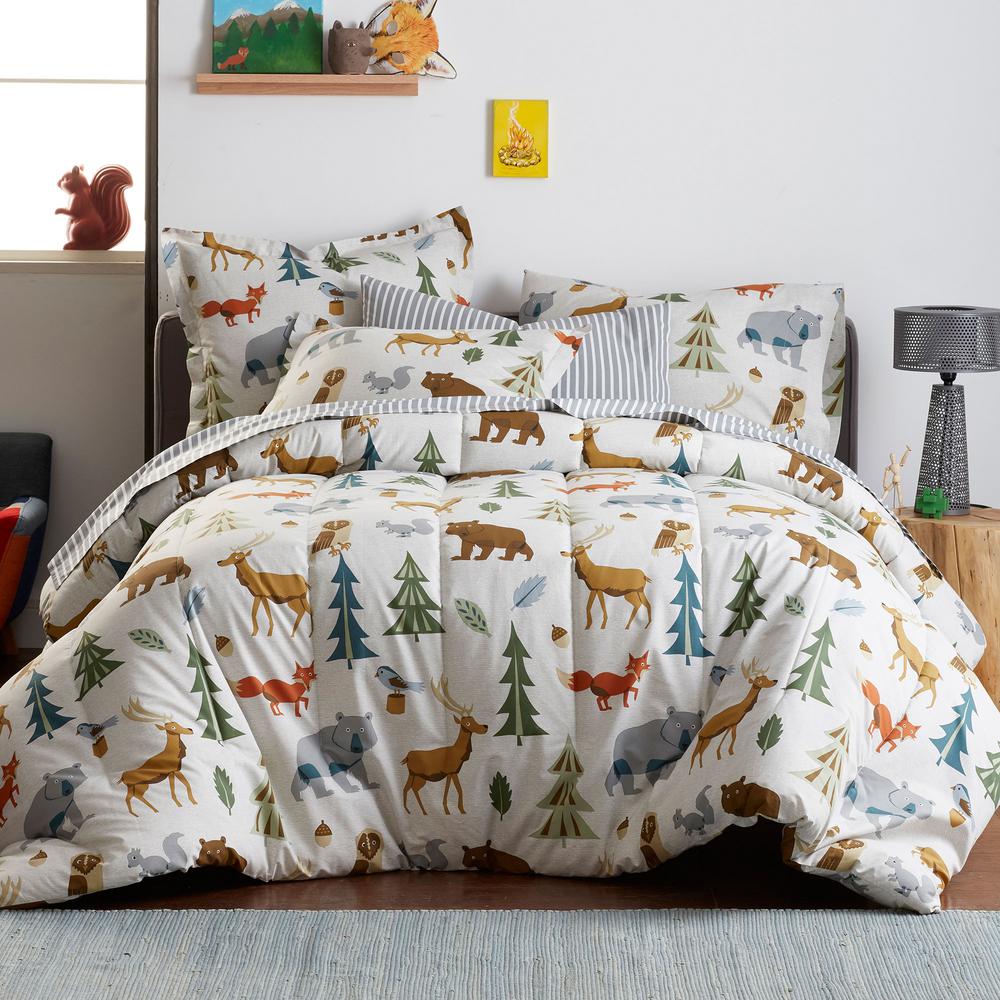 Company Kids By The Company Store Night Forest Cotton Percale Twin