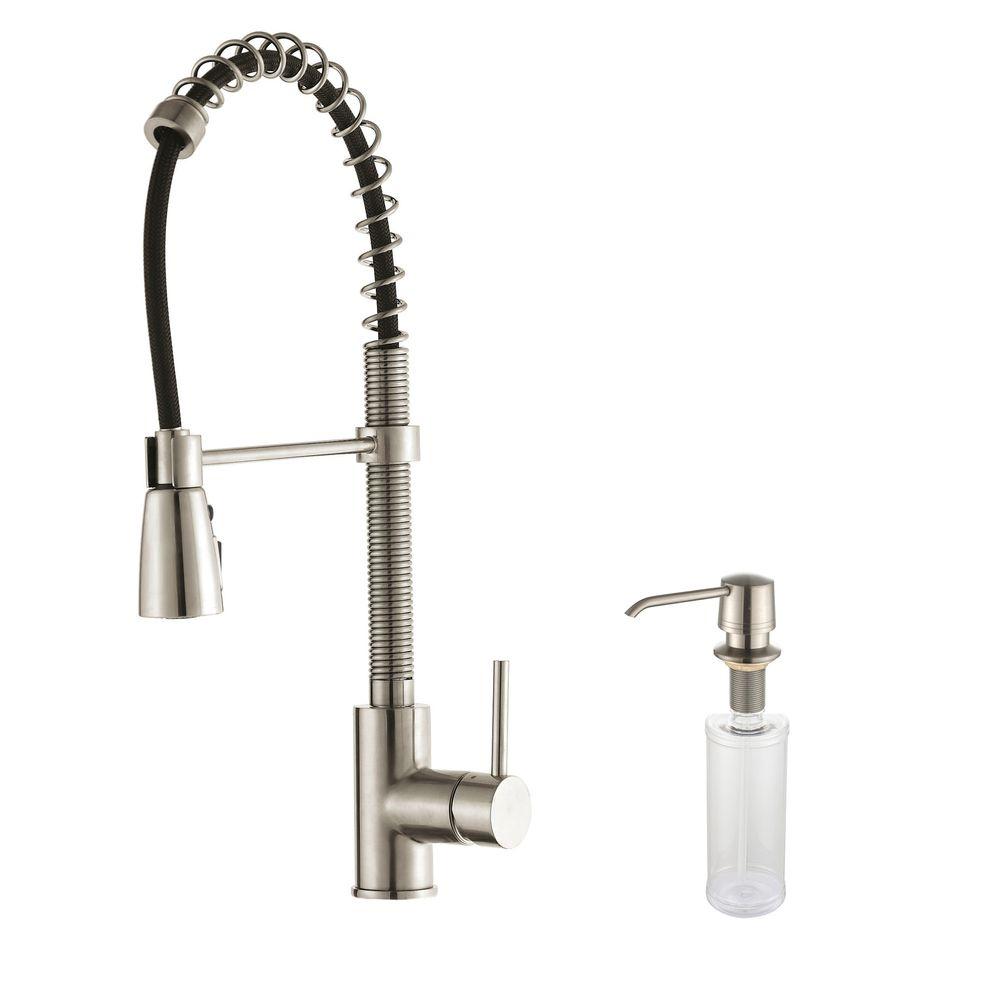 Kraus Commercial Style Single Handle Pull Down Sprayer Kitchen