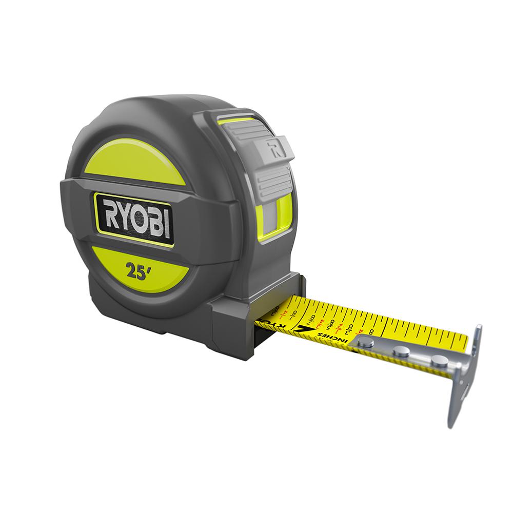RYOBI 25 ft. Tape Measure with Overmold