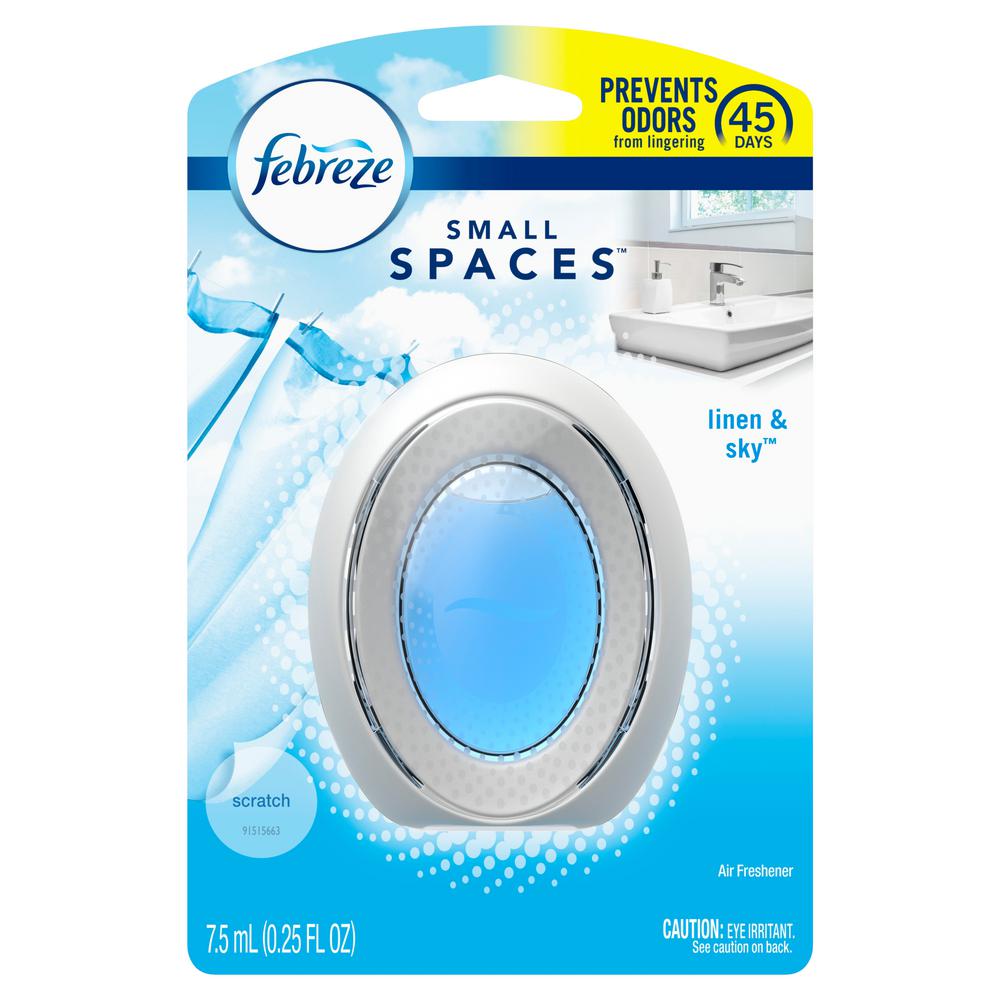 Febreze Small Spaces 0.25 oz Linen & Sky Scent Air Freshener (1 Count