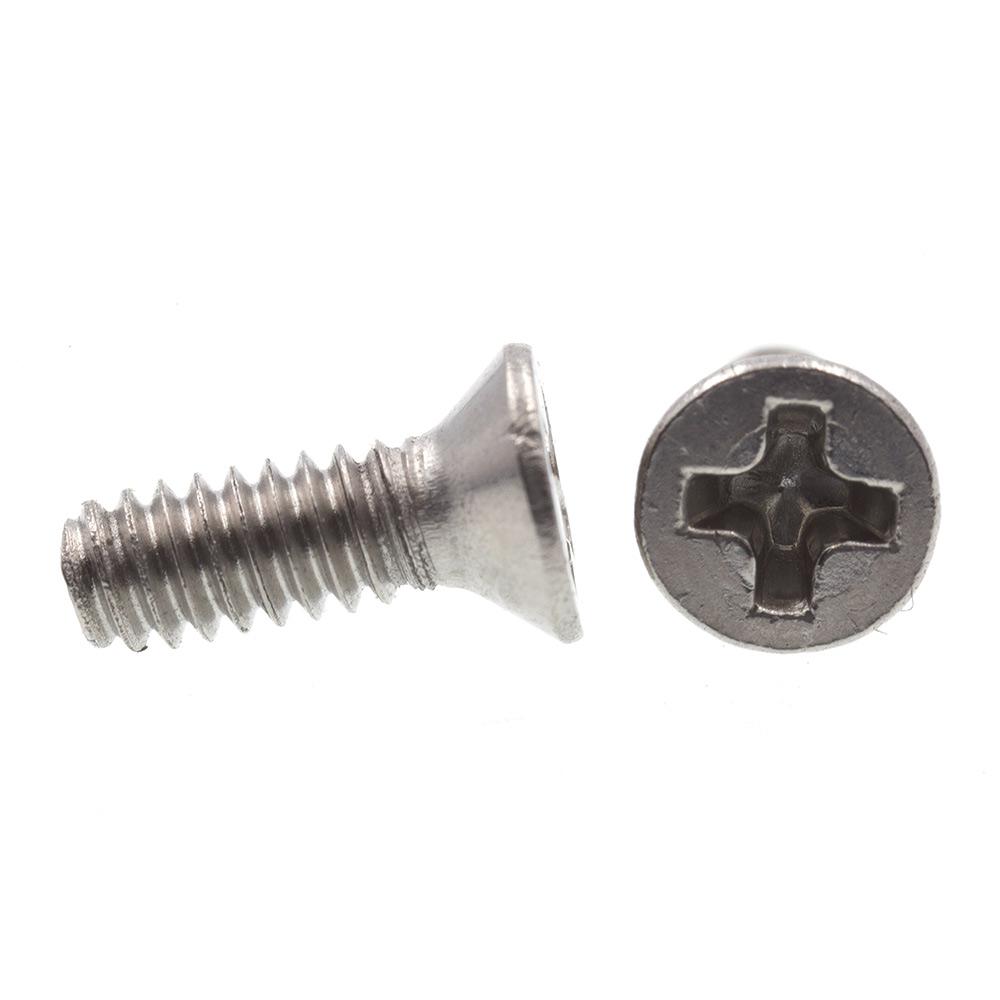 #2-56 x 1/8" Machine Screws #1 Phillips Drive Pan Head Steel Zinc Finish 100