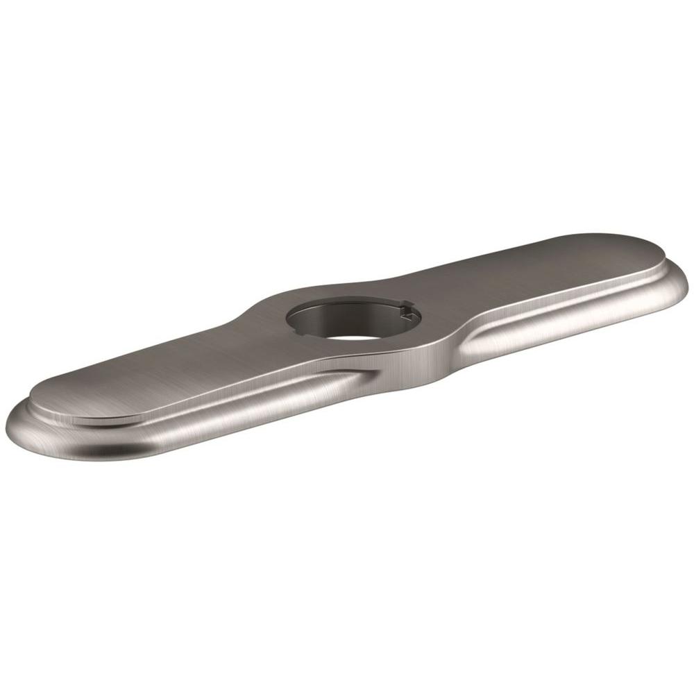 Kohler 1-11/16 inch Metal 3-Hole Kitchen Faucet Escutcheon in Vibrant Stainless by Kohler