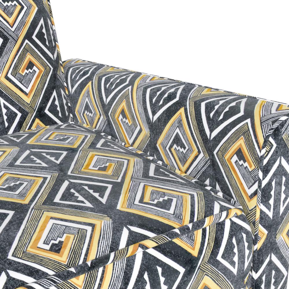 Prolounger Classic Gold And Black Tribal Print Pushback Recliner Chair A152709 The Home Depot