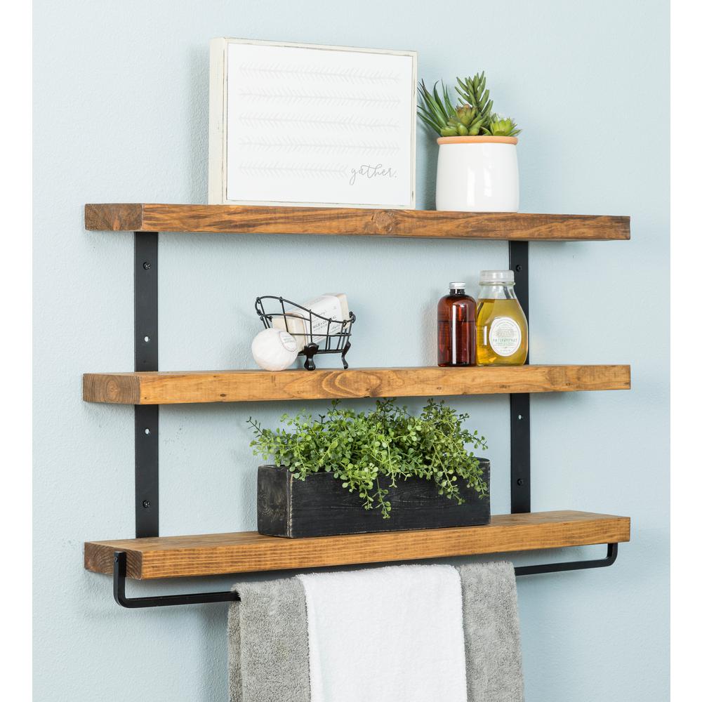 Towel Bar Decorative Wall Shelf 