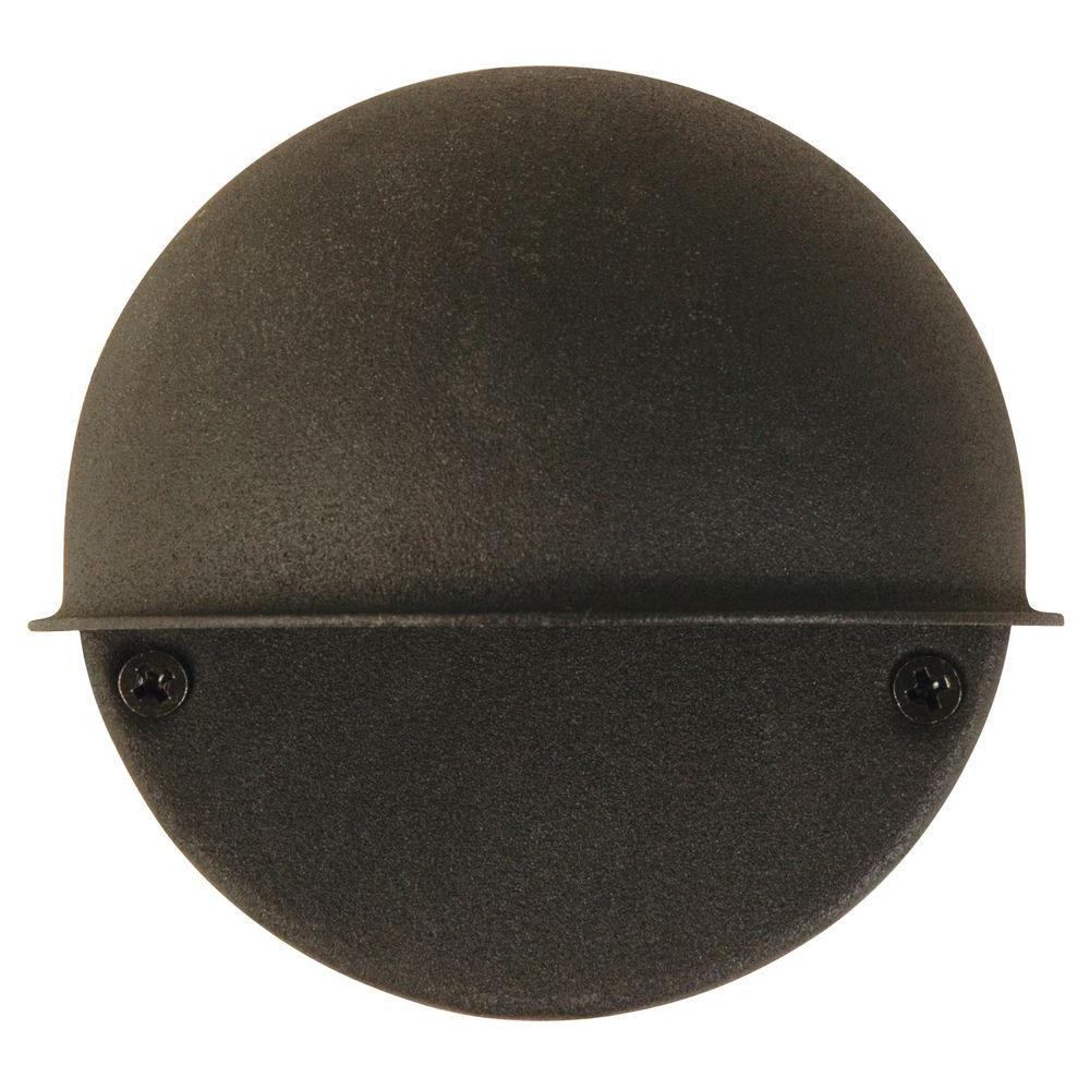 Small Deck Lighting Outdoor The Home Depot Low Voltage Black 1 Light Circular Mount Deck