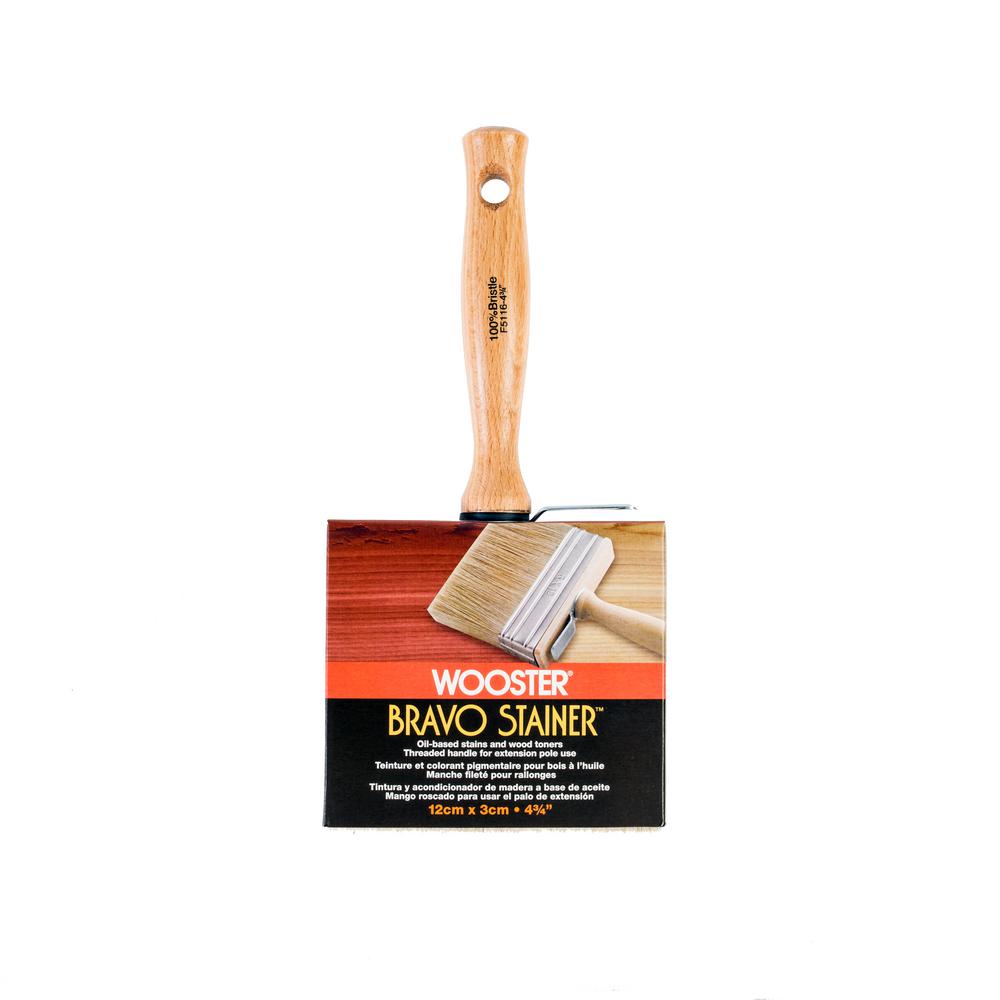 Wooster 4 in. Oil Stain Bristle Brush0040520040 The Home Depot