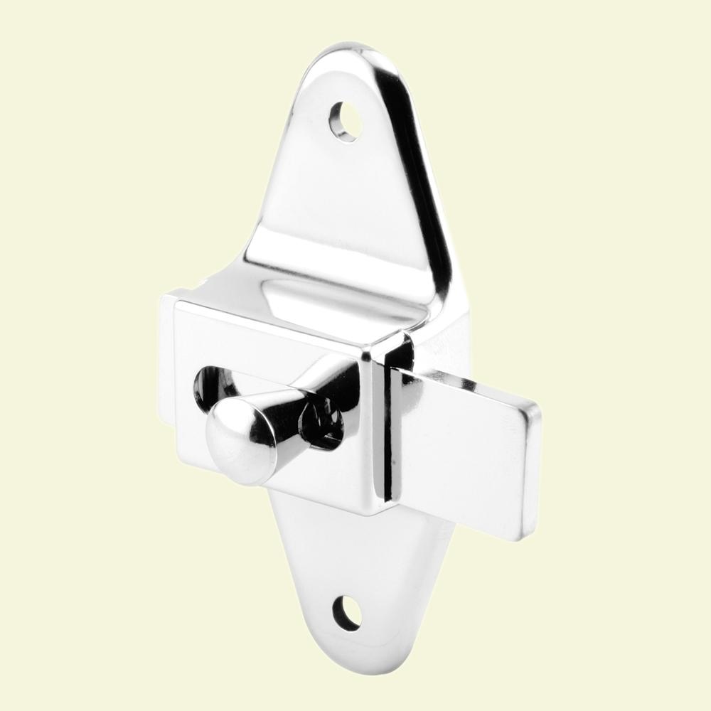 31/2 in. Hole Centers Chrome Slide Latch6506602 The Home Depot