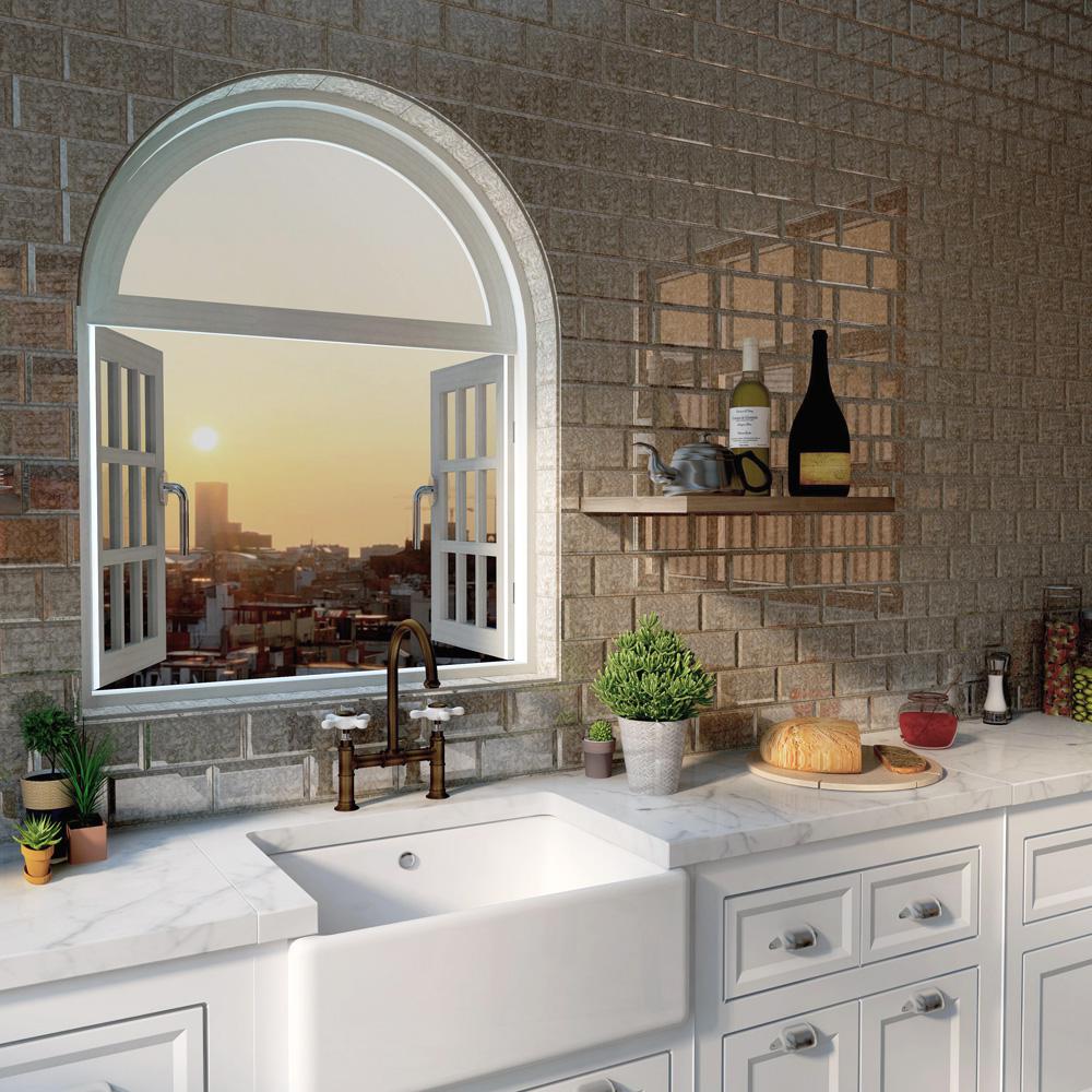 Merola Tile Re Beveled Antique Mirror 3 In X 6 Glass Subway Wall 10 95 Sq Ft Case Wsdlsbam The Home Depot - Mirror Subway Tile Bathroom Merola Tile Re Beveled Antique Mirror 3 In X 6 Glass Subway Wall 10 95 Sq Ft Case Wsdlsbam The Home Depot - Mirror Subway Tile Bathroom