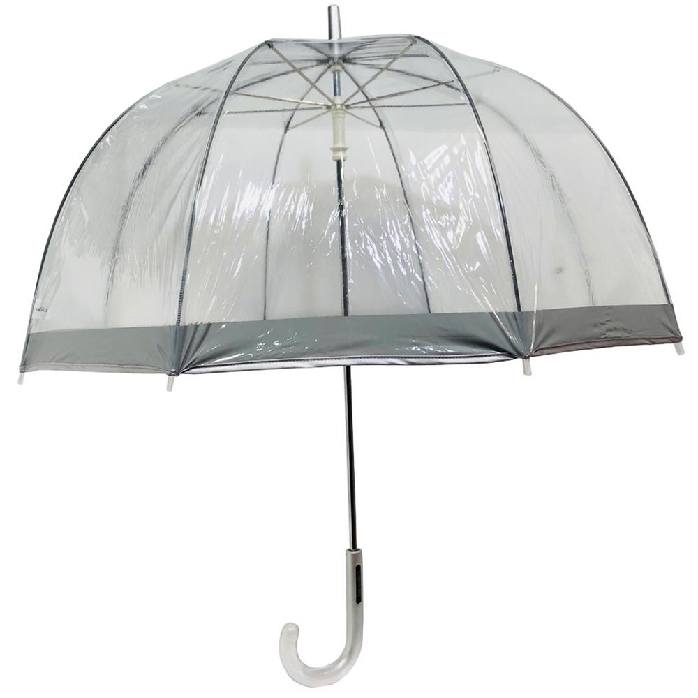 UPC 705855904731 product image for London Fog 52 in. Silver Arc Clear Umbrella, Adult Unisex | upcitemdb.com