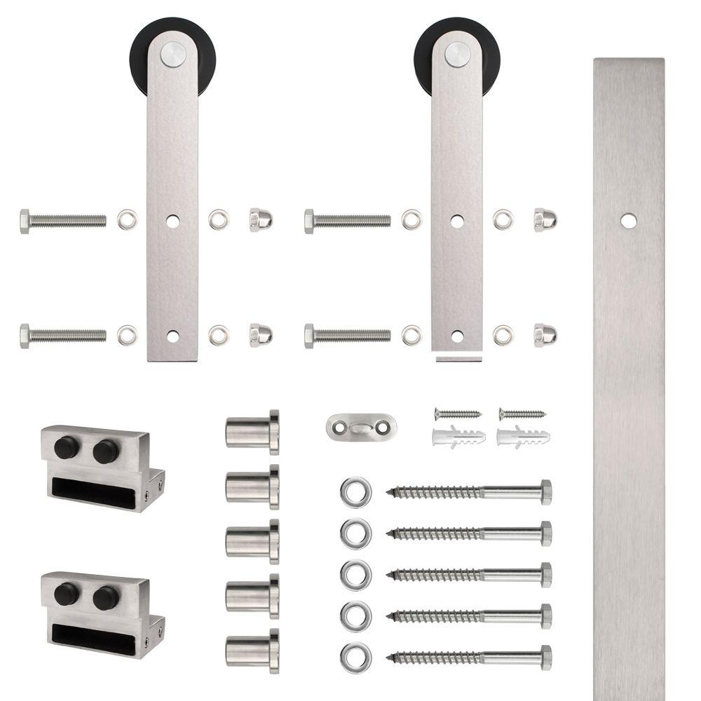 Stainless Glide Stainless Steel Flat Rail Stick Strap Rolling Door