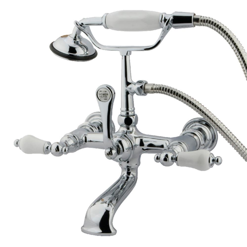 Kingston Brass Vintage 7 in. Center 3Handle Claw Foot Tub Faucet with