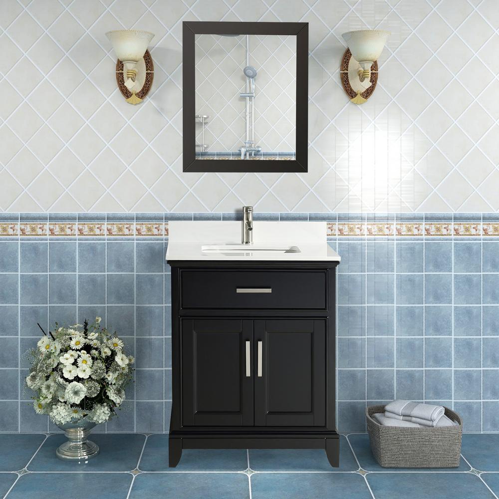 24 Inch Black Bathroom Vanity Fresca Hudson 24 Inch W Traditional