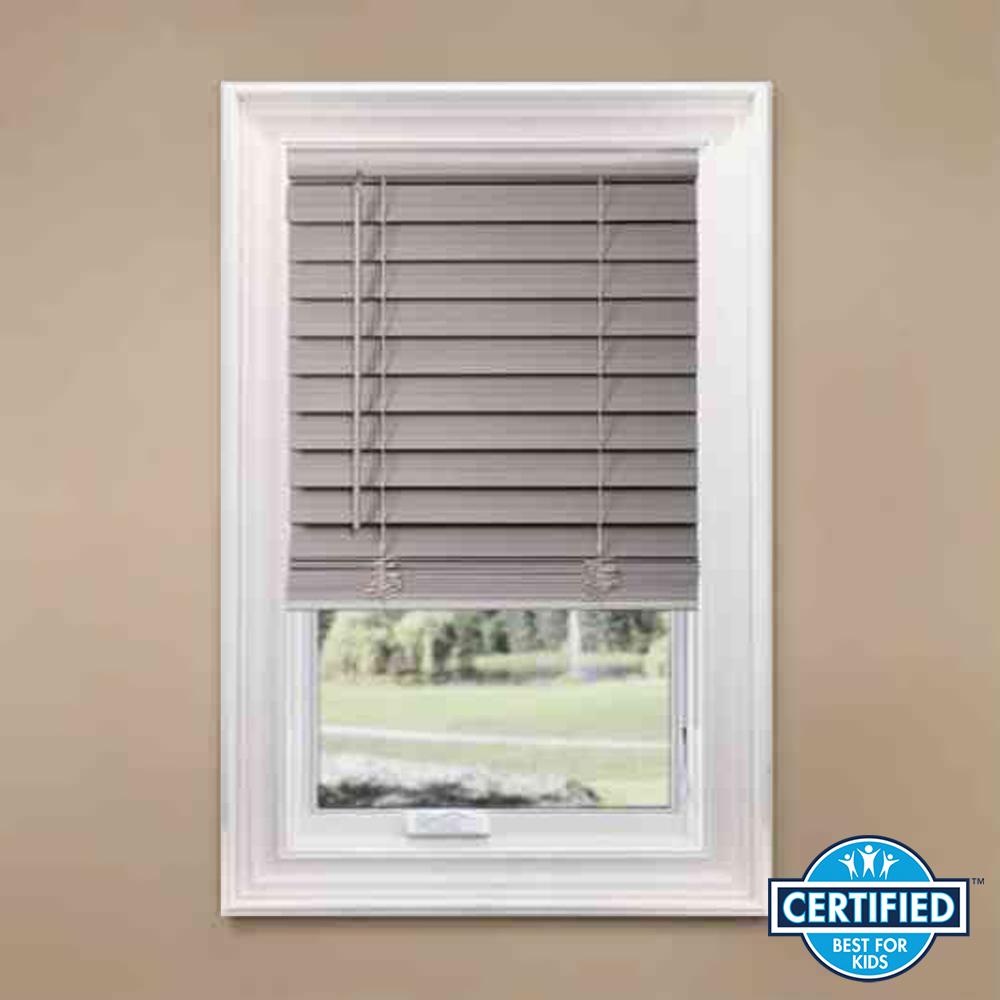 Home Decorators Collection Gray Cordless 2 1 In Premium Faux Wood Blind 27 W X 64 L Actual Size 26 5 10793478362318 The Depot Home Decorators Collection Gray Cordless 2 1 In Premium Faux Wood Blind 27 W X 64 L Actual Size 26 5 10793478362318 The Depot