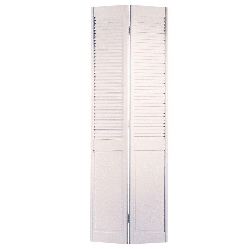 Masonite 36 in. x 80 in. Half-Louvered Primed White Hollow-Core ... Masonite 36 in. x 80 in. Half-Louvered Primed White Hollow-Core ...