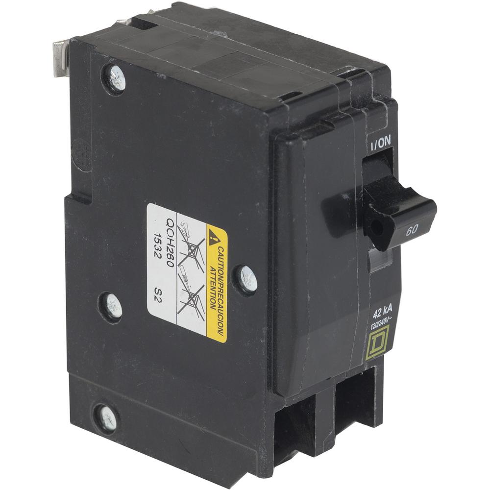 Square D by Schneider Electric QOB260CP QO 60 Amp Two-Pole Bolt-On Circuit Breaker,