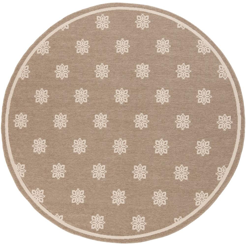 Artistic Weavers Baxter Taupe 9 ft. x 9 ft. Round Indoor/Outdoor Area