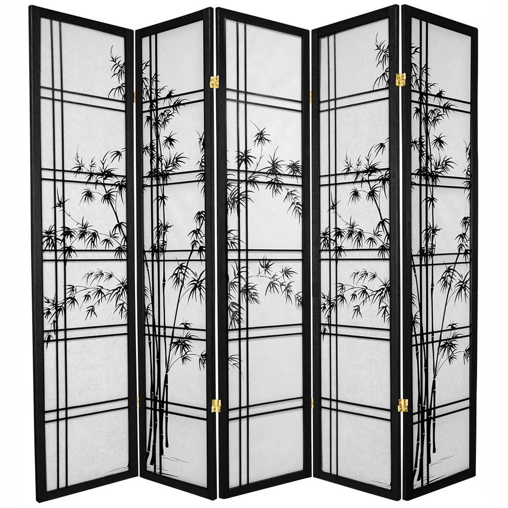 3 ft. Black 6Panel Room DividerWP36BLK6P The Home Depot