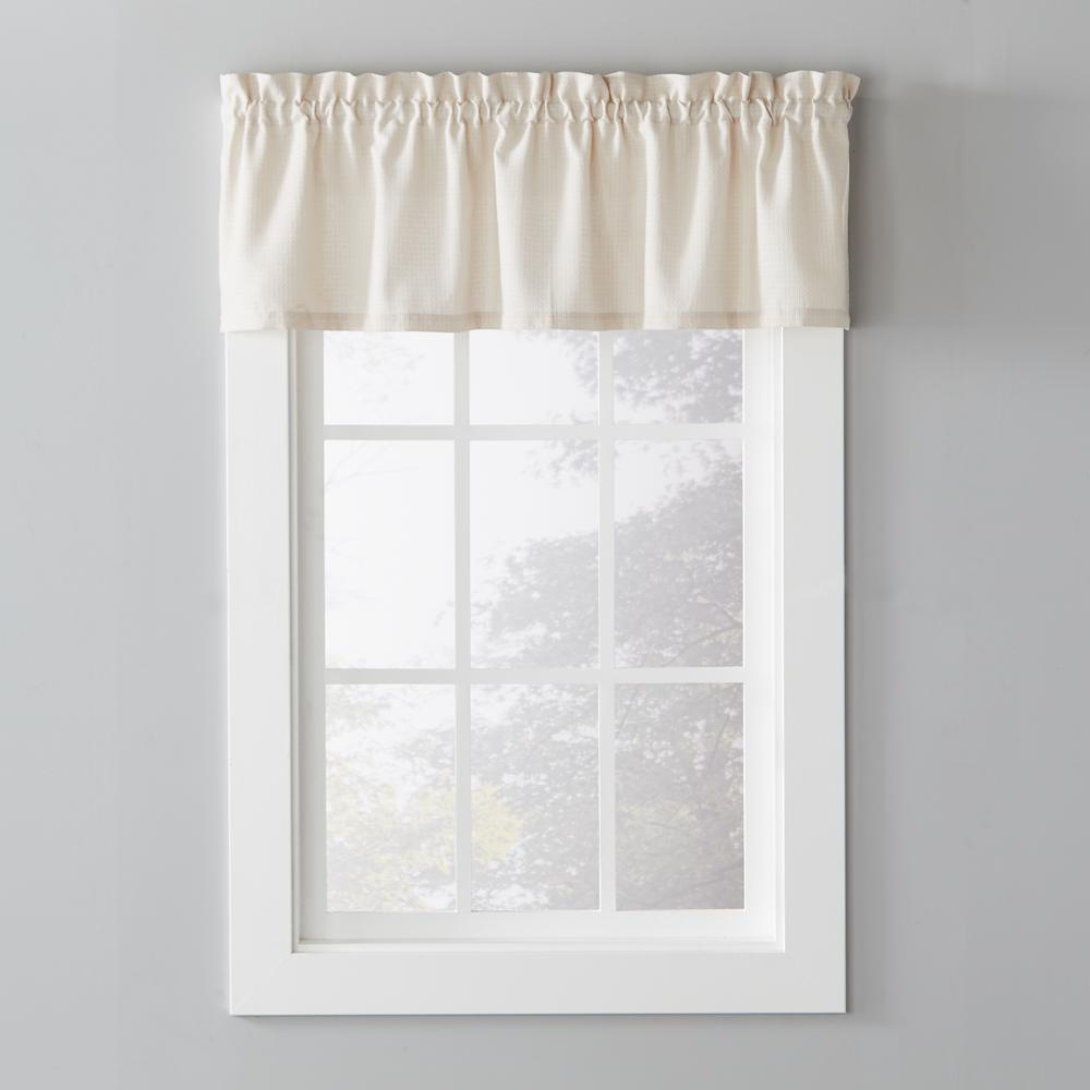 SKL Home Nelson 58 in. W x 13 in. L Polyester Window Valance in Linen