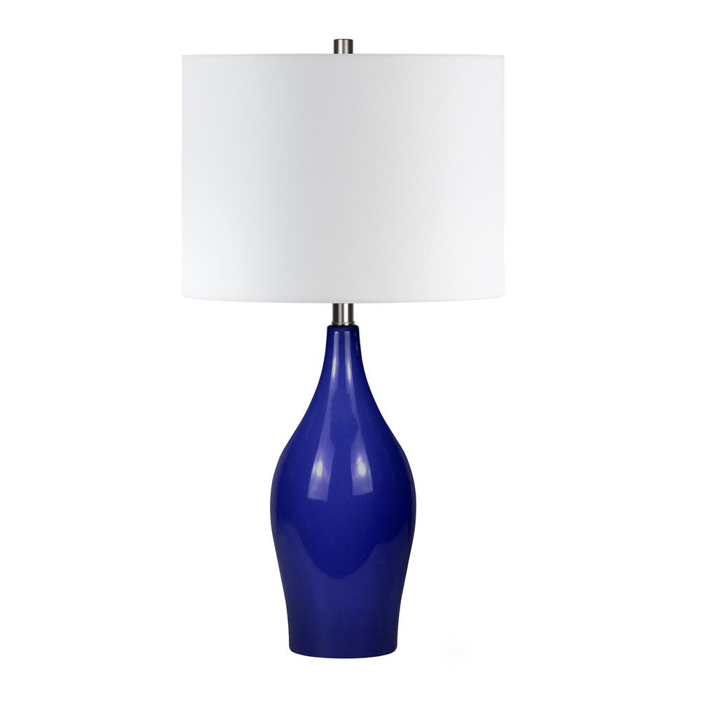 Hudson Canal Bella 28 1 4 In Table Lamp In Navy Blue