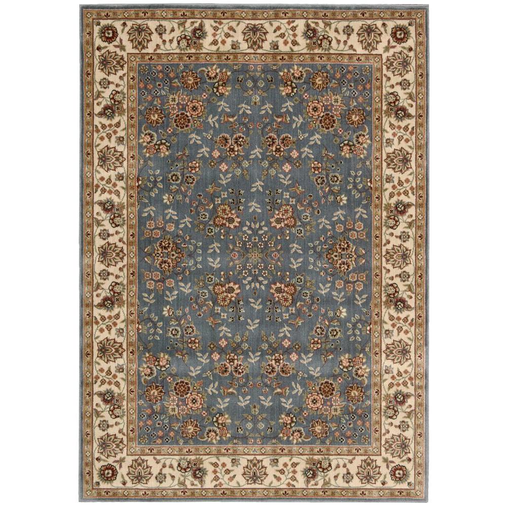 Nourison Persian Arts Light Blue Polyacrylic 5 ft. 3 in. x 7 ft. 5 in