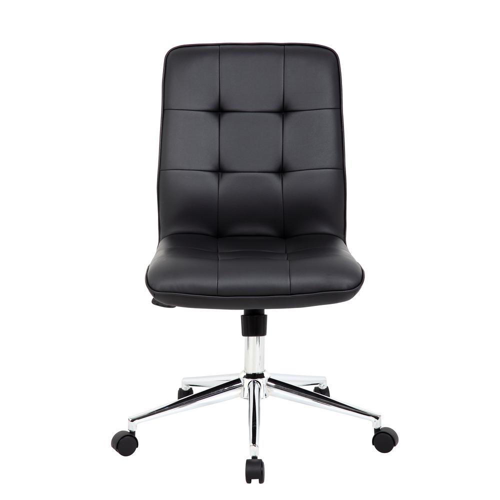 Boss Black Modern Office Chair B330 Bk The Home Depot