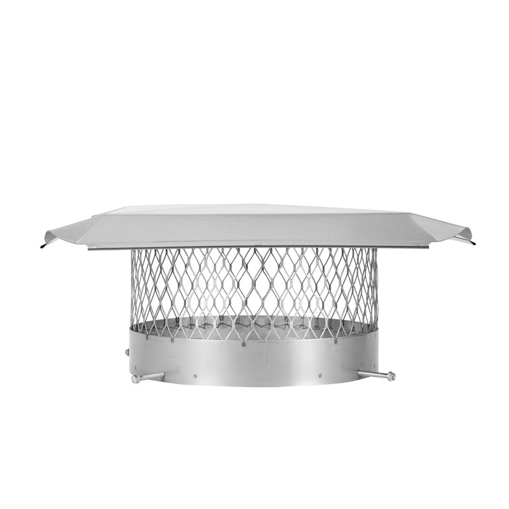 HYC 12 in. Round BoltOn Single Flue Chimney Cap in Stainless SteelSS12U The Home Depot