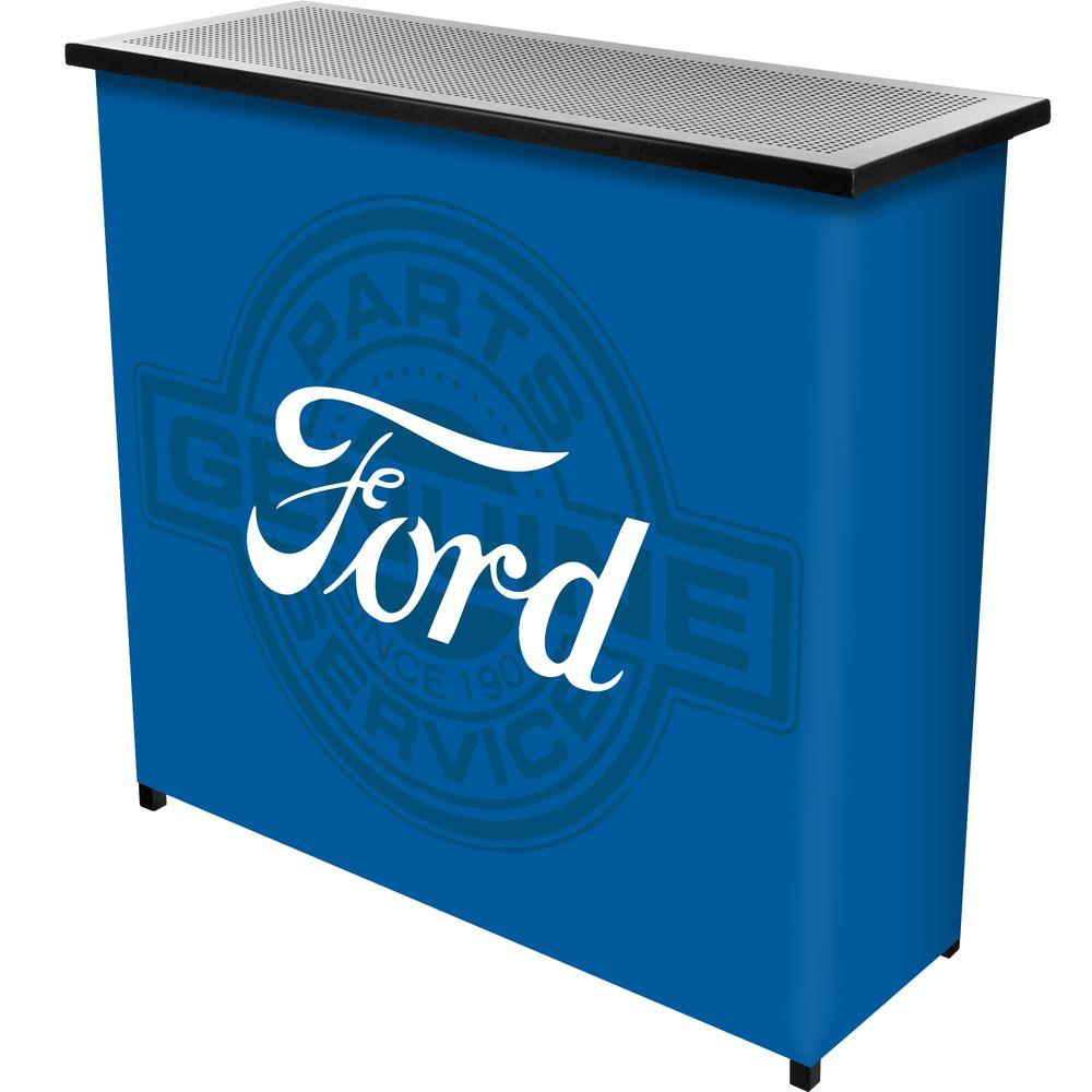 Ford Genuine Parts 2 Shelf Blue Bar With Case Fd8000 Fgp The Home Ford Genuine Parts 2 Shelf Blue Bar With Case