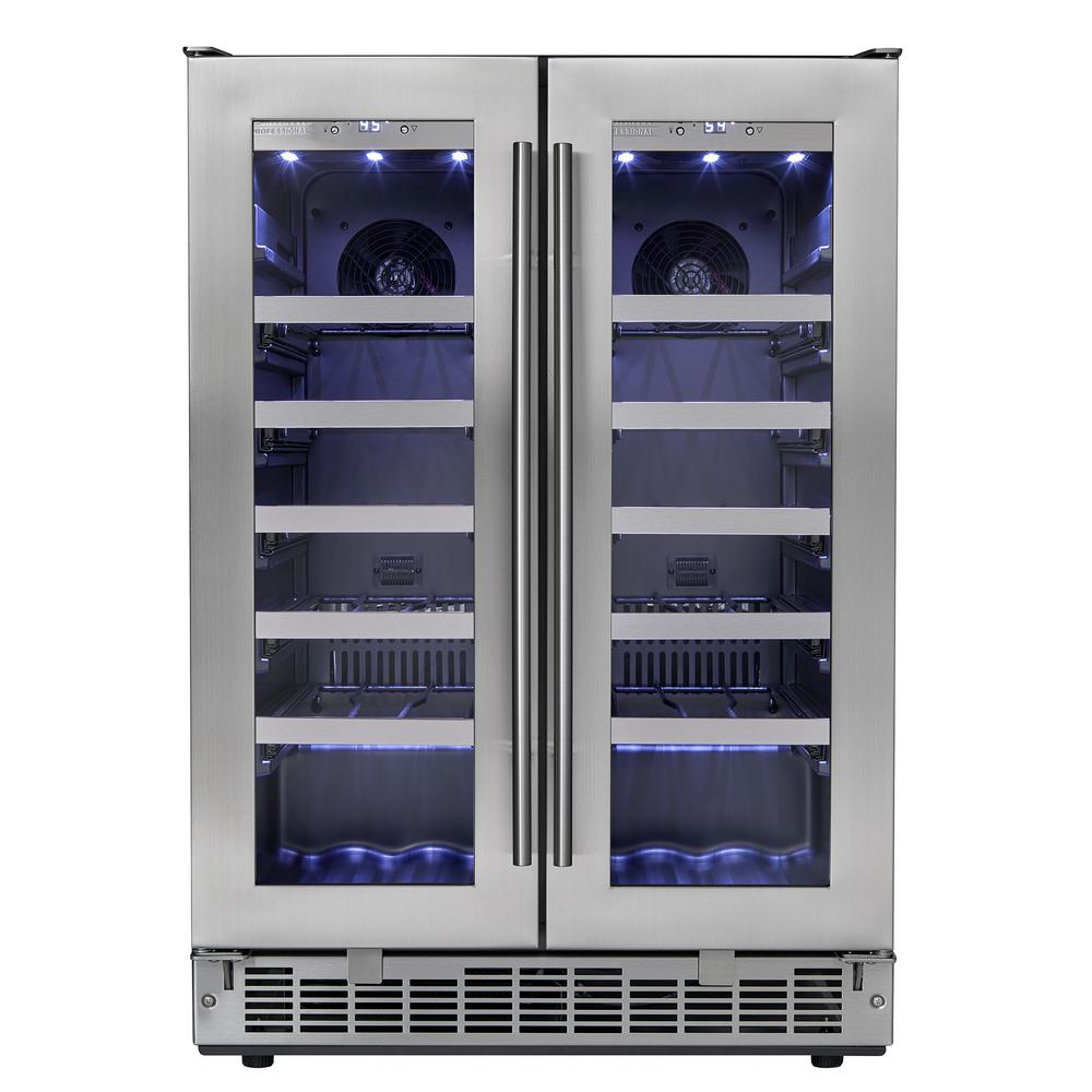Silhouette 42 Bottle Built In French Door Wine Cooler Dwc047d1bsspr 42 Bottle Built In French Door Wine Cooler
