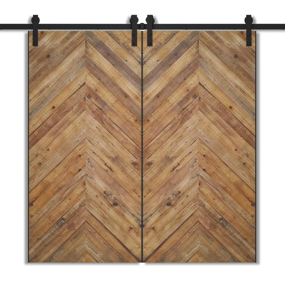 Urban Woodcraft 40 In X 83 In Tribeca Reclaimed Wood Double Barn