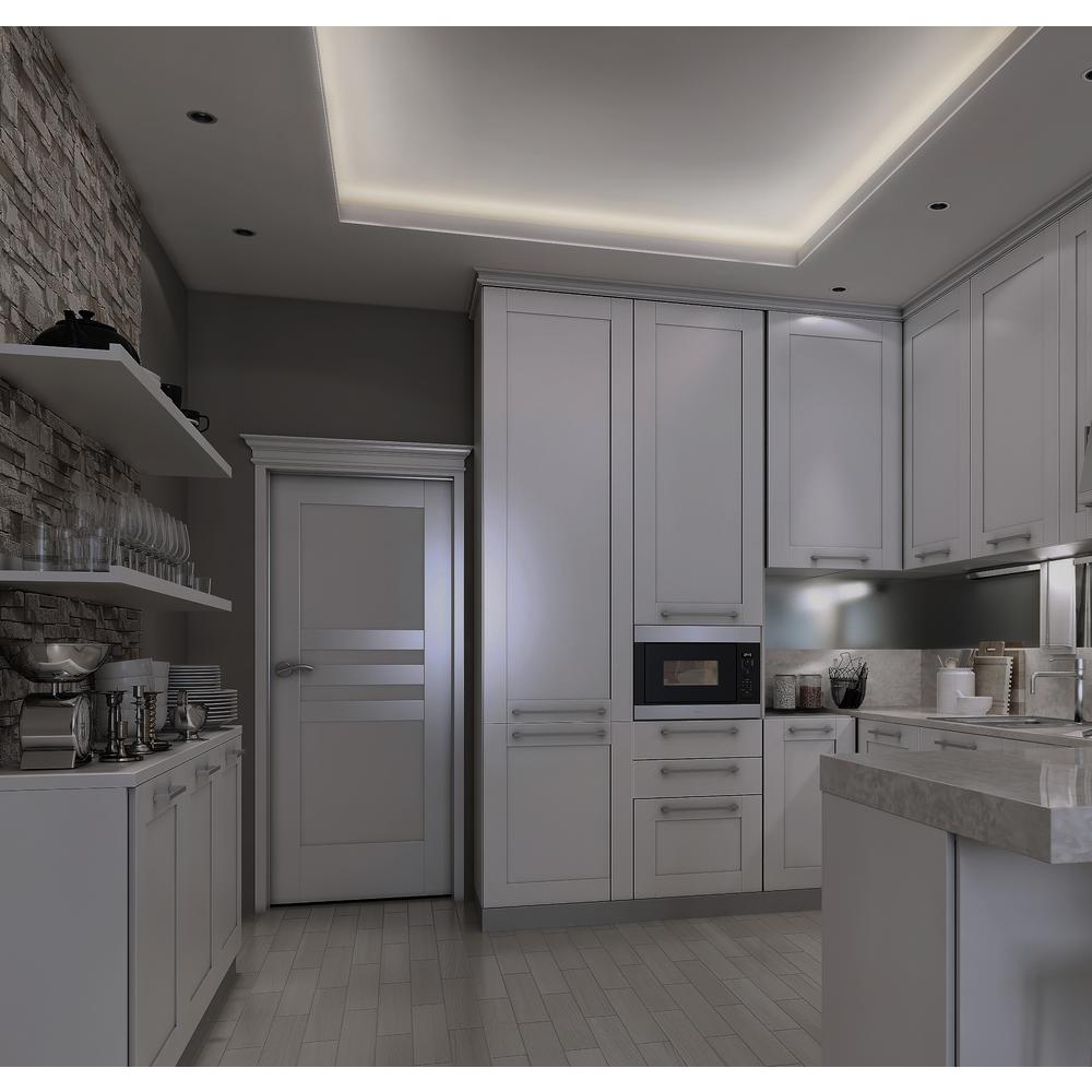 Bazz 10 Ft Self Adhesive Cuttable Under Cabinet Led Strip Light U15082wh The Home Depot