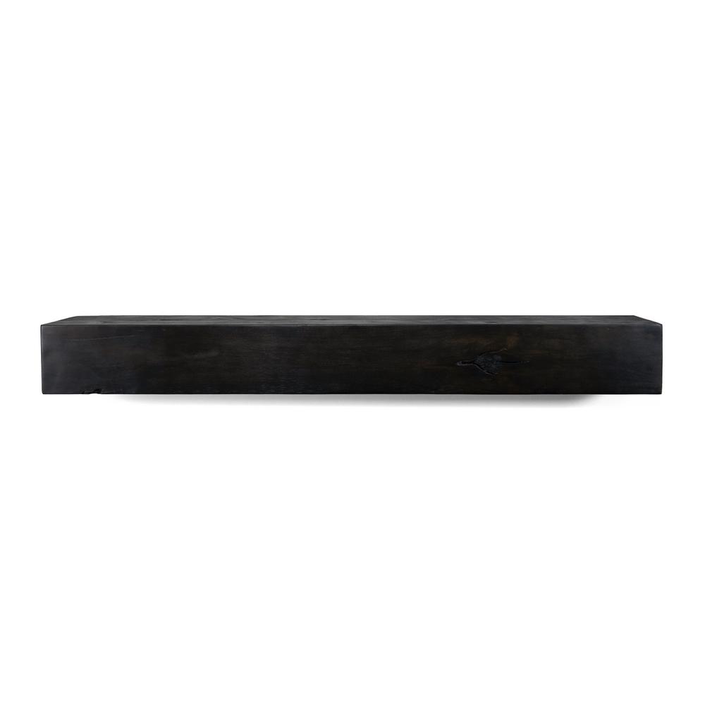Black Fireplace Mantel Shelves Fireplace Mantels The Home Depot