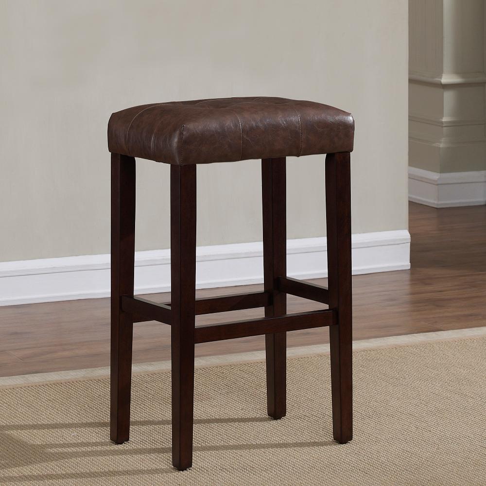 American Woodcrafters Taylor 30 In Espresso Cushioned Backless Bar American Woodcrafters Taylor 30 In Espresso Cushioned Backless Bar Stool