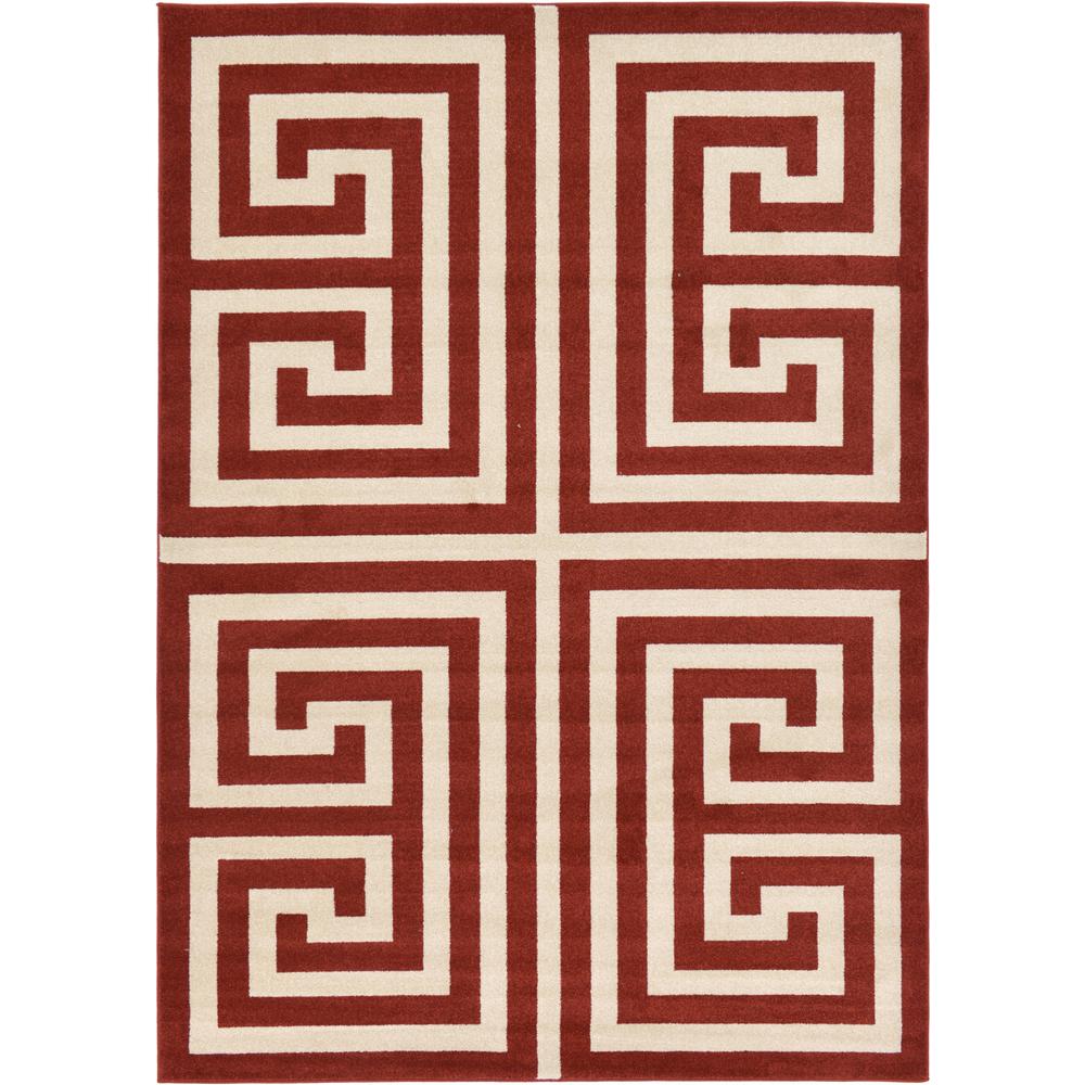 Unique Loom Athens Terracotta 7 ft. x 10 ft. Area Rug3124984 The