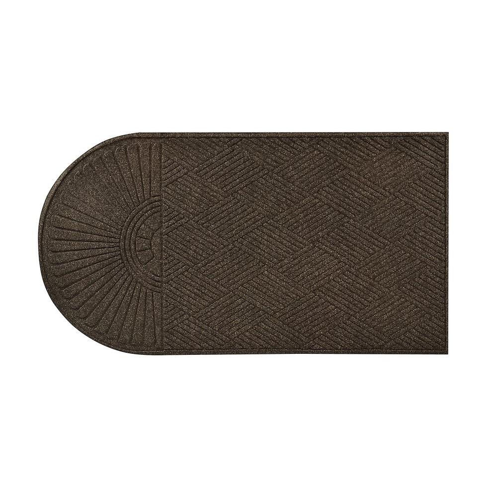 HomeTrax Designs Guzzler Sunburst Charcoal 34 in. x 72 in. Rubber